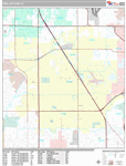 Pinellas Park Wall Map Premium Style